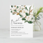 Invitation de la douche nuptiale Boho Magnolia (Debout devant)