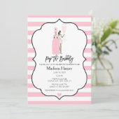 Invitation de la douche nuptiale Bubbly (Debout devant)