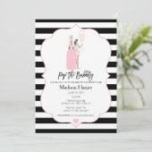 Invitation de la douche nuptiale Bubbly (Debout devant)