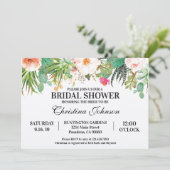 Invitation de la douche nuptiale Cactus Succulente (Debout devant)