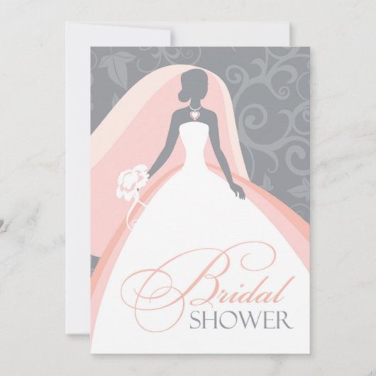 Invitation de la douche nuptiale Carte plate Invit (Devant)