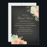 Invitation de la douche nuptiale Chalkboard Spring<br><div class="desc">Plus d'invitations de Fêtes des mariées florales dans le Little Bayleigh Store!</div>