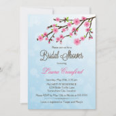 Invitation de la douche nuptiale Cherry Blossoms (Devant)