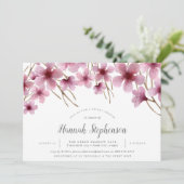 Invitation de la douche nuptiale Cherry Blossoms (Debout devant)