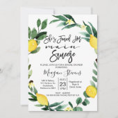Invitation de la douche nuptiale citron principal (Devant)