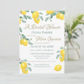 Invitation de la douche nuptiale citron principal (Debout devant)