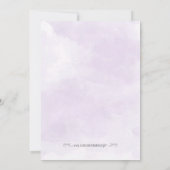 Invitation de la douche nuptiale Confetti violet (Dos)