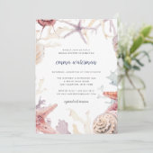 Invitation de la douche nuptiale Coral Reef (Debout devant)