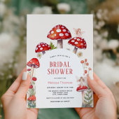 Invitation de la douche nuptiale de champignons de