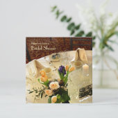 Invitation de la douche nuptiale de déjeuner (Debout devant)