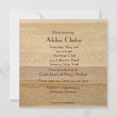 Invitation de la douche nuptiale de déjeuner (Dos)