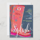 Invitation de la douche nuptiale de démarrage en c (Devant)