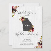 Invitation de la douche nuptiale de destination de (Devant)