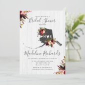 Invitation de la douche nuptiale de destination de (Debout devant)