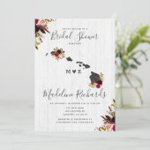 Invitation de la douche nuptiale de destination Ha (Debout devant)