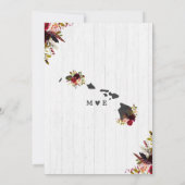 Invitation de la douche nuptiale de destination Ha (Dos)