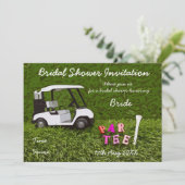 Invitation de la douche nuptiale de golf pour la f (Debout devant)