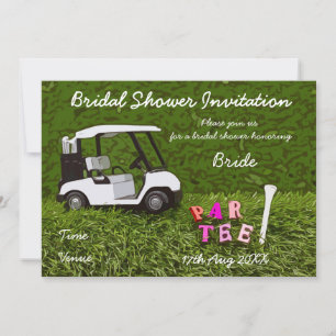 Invitation de la douche nuptiale de golf pour la f