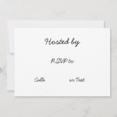 Invitation de la douche nuptiale de golf pour la f (Dos)