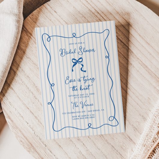 Invitation de la douche nuptiale de la ceinture bl