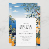 Invitation de la douche nuptiale de la côte amalfi (Devant / Derrière)