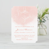 Invitation de la douche nuptiale de l'aquarelle de (Debout devant)