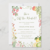 Invitation de la douche nuptiale de l'aquarelle du (Devant)