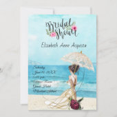 Invitation de la douche nuptiale de mariage (Devant)