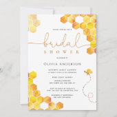 Invitation de la douche nuptiale de miel Bumble Be (Devant)