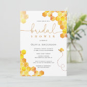 Invitation de la douche nuptiale de miel Bumble Be (Debout devant)
