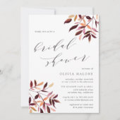 Invitation de la douche nuptiale de moisson (Devant)