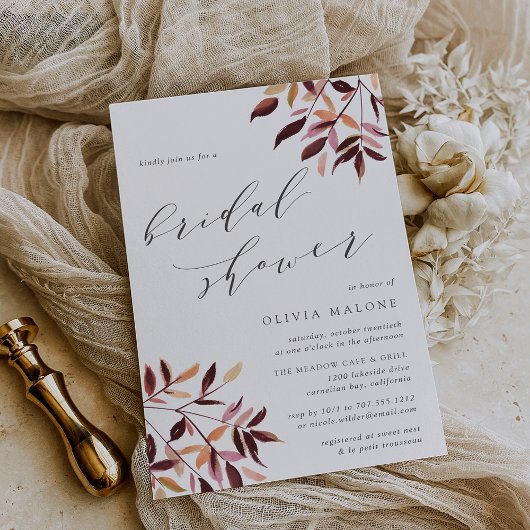 Invitation de la douche nuptiale de moisson