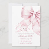 Invitation de la douche nuptiale de noeud en bois (Devant)