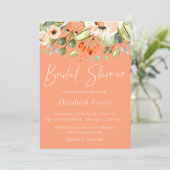 Invitation de la douche nuptiale de pêche (Debout devant)