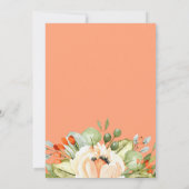 Invitation de la douche nuptiale de pêche (Dos)