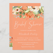 Invitation de la douche nuptiale de pêche (Devant / Derrière)