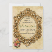 Invitation de la douche nuptiale de voyage (Dos)