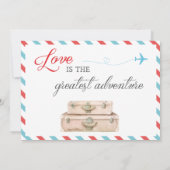 Invitation de la douche nuptiale de voyage, Mlle à (Dos)