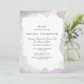 Invitation de la douche nuptiale Debonair Lavender (Debout devant)