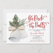 Invitation de la douche nuptiale Deck the Halls (Devant)