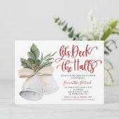 Invitation de la douche nuptiale Deck the Halls (Debout devant)