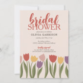 Invitation de la douche nuptiale des tulipes (Devant)