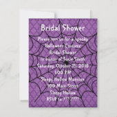 Invitation de la douche nuptiale d'Halloween (Dos)