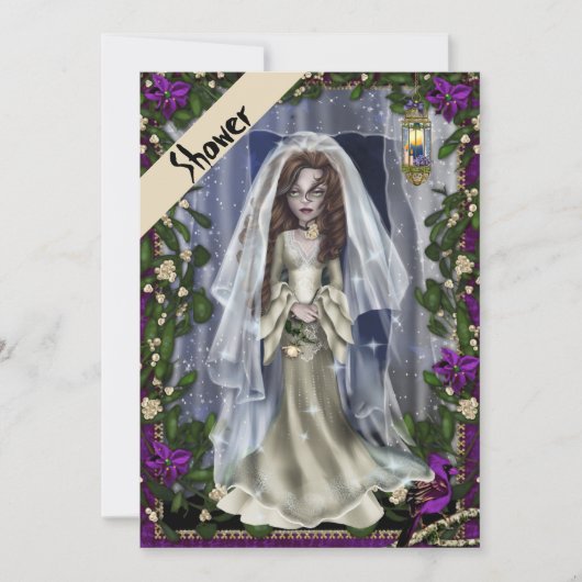 Invitation de la douche nuptiale d'Halloween (Devant)