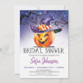 Invitation de la douche nuptiale d'Halloween (Devant)