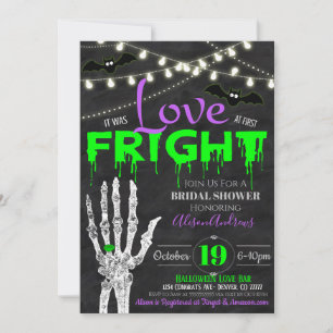 Invitation de la douche nuptiale d'Halloween