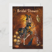 Invitation de la douche nuptiale d'Halloween avec  (Devant)