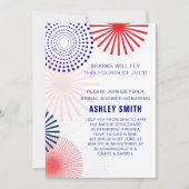 Invitation de la douche nuptiale du 4 juillet (Devant)