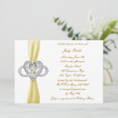 Invitation de la douche nuptiale du coeur de l'inf (Debout devant)