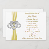 Invitation de la douche nuptiale du coeur de l'inf (Devant / Derrière)